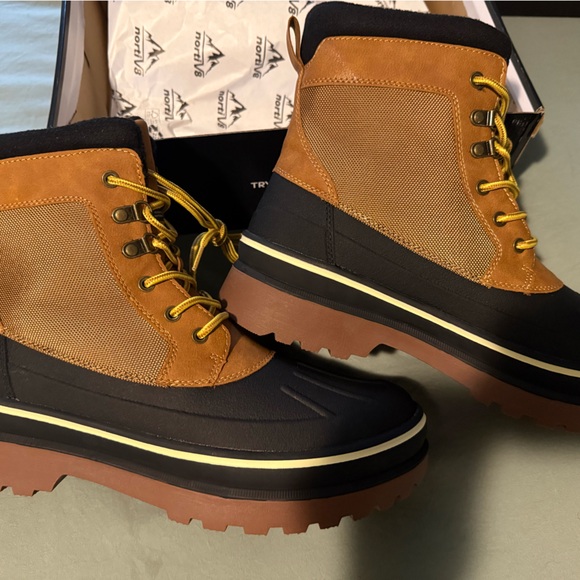 Bruno Marc Men's Insulated Waterproof Snow Boots NWT Size 12 - Picture 7 of 9